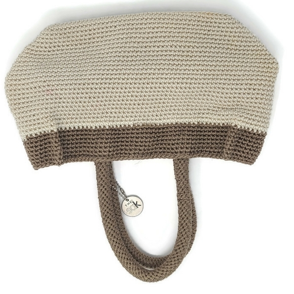 The Sak 7x9 Fabric Knotted Shoulder Handbag Creme - Picture 2 of 8